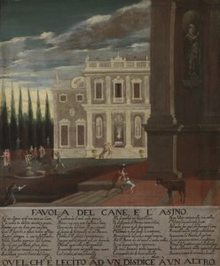 Az ölebről és a szamárról szóló mese illusztrációja alkotó: Unknown